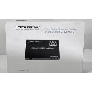 4K Ultra HD HDMI 4x2 Matrix J-Tech Digital Premium Quality Splitter